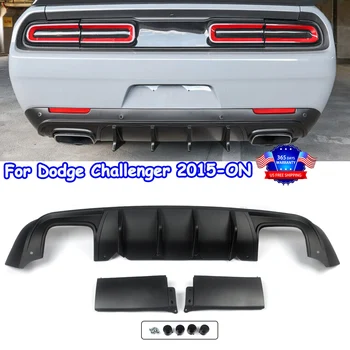 Черный задний диффузор для 2015-2022 Dodge Challenger SRT Hellcat R/T Scat Pack GT