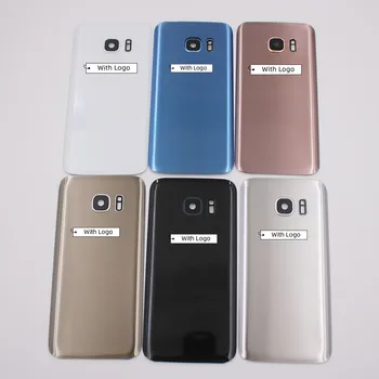 Новая Стеклянная Задняя Крышка Батарейного Отсека Для Samsung Galaxy S7 G930 G930F S7 Edge G935 G935F Ремонт Корпуса задней Двери Запасные Части и клей