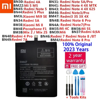 Оригинальный Аккумулятор для Xiaomi Mi Redmi Note Mix Max 2 3 3S 3X 4 4X 4A 4C 5 5A 5S M5 6 6A Mi6X 7 7A 8 9 MI9 Pro Plus Lite батареи