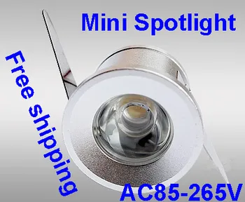1 Вт светодиодный мини-светильник Точечный светодиодный светильник для кухонного шкафа, ювелирный светильник для книжного шкафа, светодиодный потолочный светильник для дома